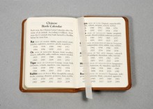 Birthday Book - open view