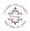 Elite Embosser Round Address with Flourish