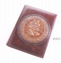 Italian Leather Photo Album - Michelangelo's Sacra Famiglia
